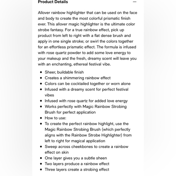 Too Faced Rainbow Strobe rainbow effect highlighter BRAND NEW IN BOX - Picture 7 of 7